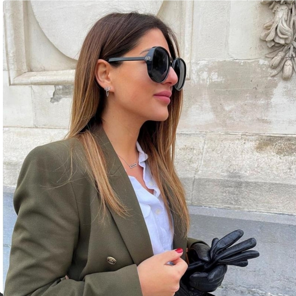 Dior Black Square Sunglasses Unisex